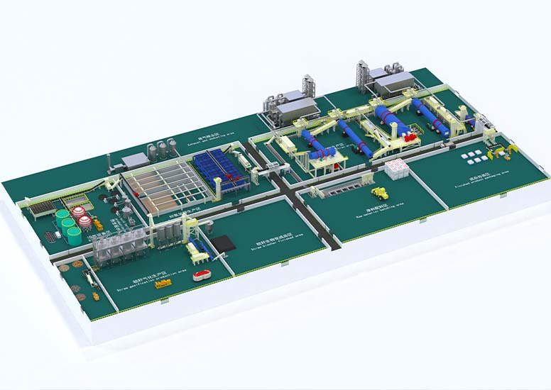 What is the production line of NPK granular fertilizer?