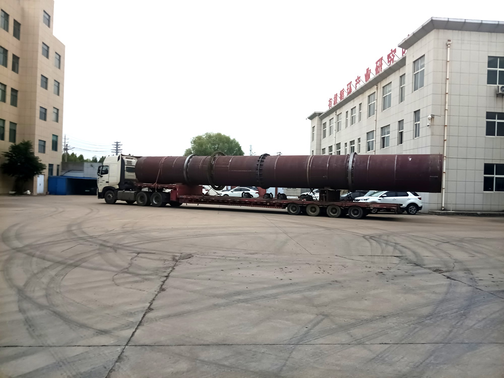 Drum type fertilizer dryer ready for shipment