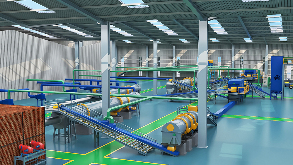 How to compress and pelletize organic fertilizer in an organic fertilizer production line